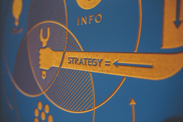 content marketing planning board with sticky notes
