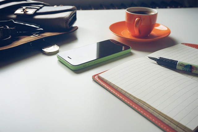 creative writing notebook with story outline