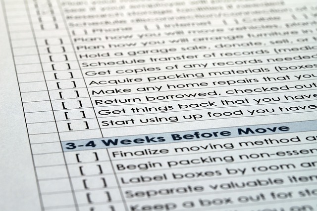 editing checklist beside printed draft